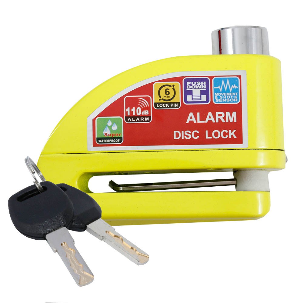 GEMBOK ALARM CAKRAM KUNCI DISK PENGAMAN BAN MOTOR ANTI Maling RANDOM  Lock KL901