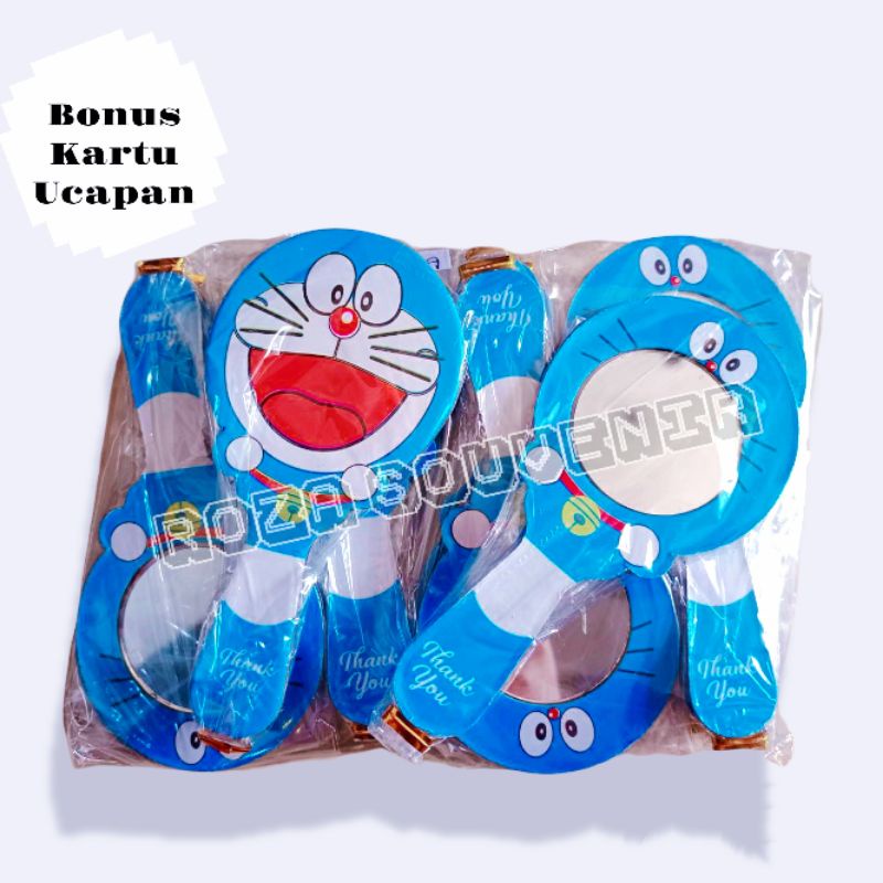 TERMURAH 100 PCS SOUVENIR PERNIKAHAN KACA CERMIN KARAKTER DORAEMON