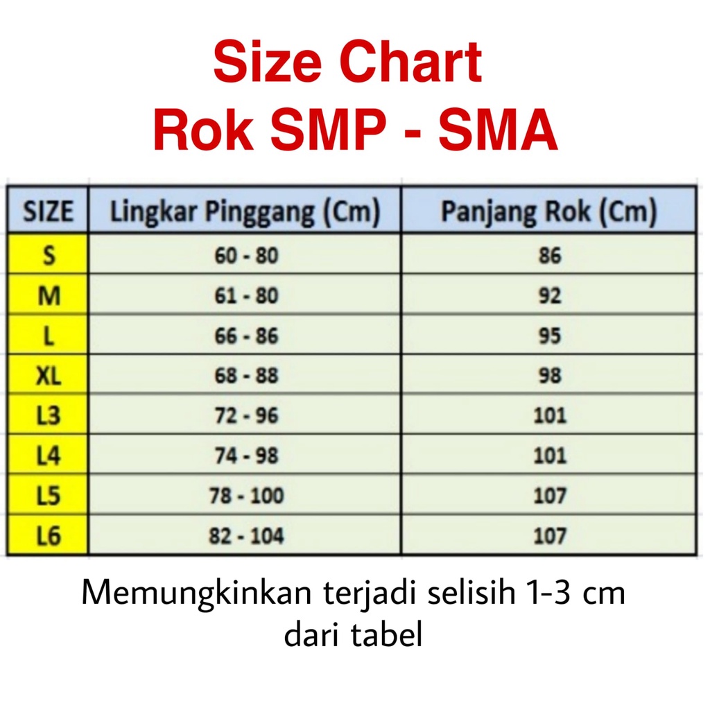 Merk Seragam | Rok Biru | Rok Abu | Rok Panjang | Rok Rempel
