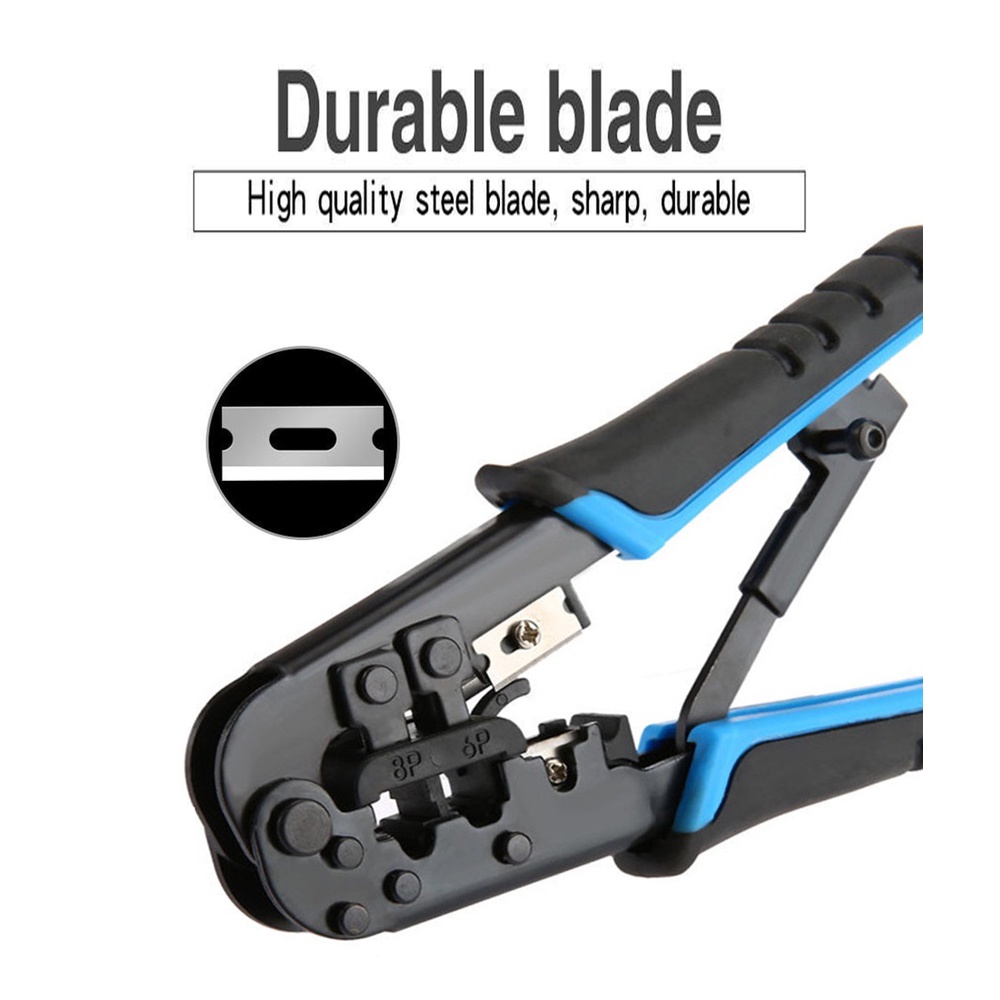 Crimping Tool Telecom RJ45 RJ11 RJ12 LAN Network Strip Cutter hand 8P 6P CAT5 CAT6 Punch LSA HT-568R