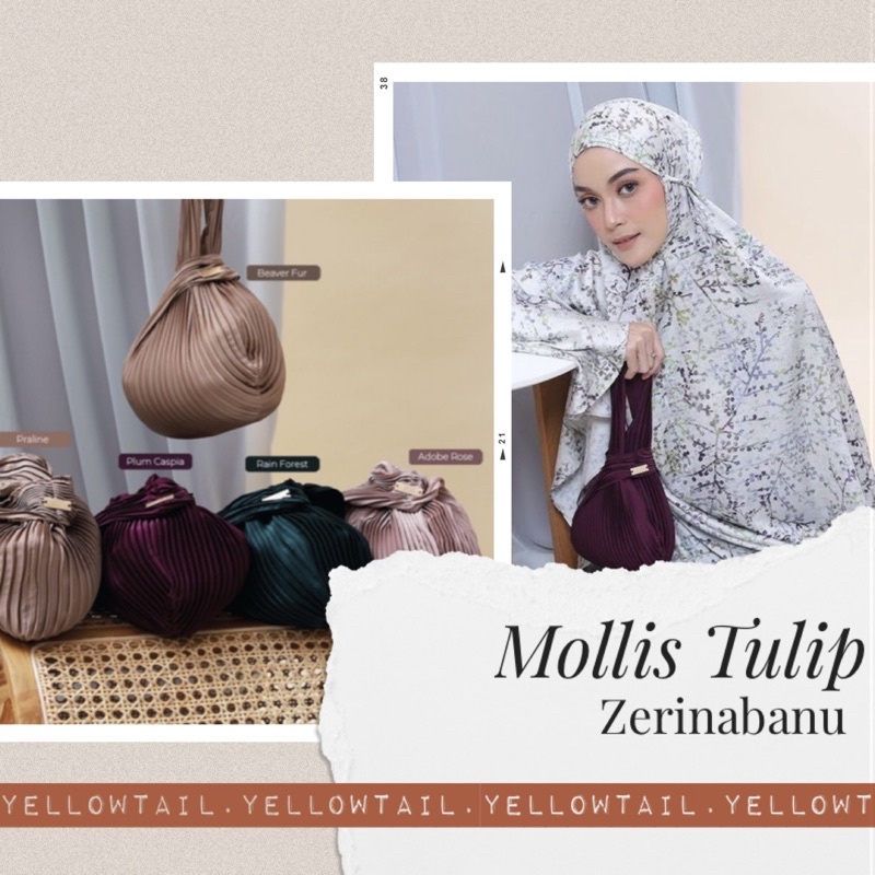 Mollis Tulip Mukena by HLZB Heavenlights Zerina Banu Zerinabanu