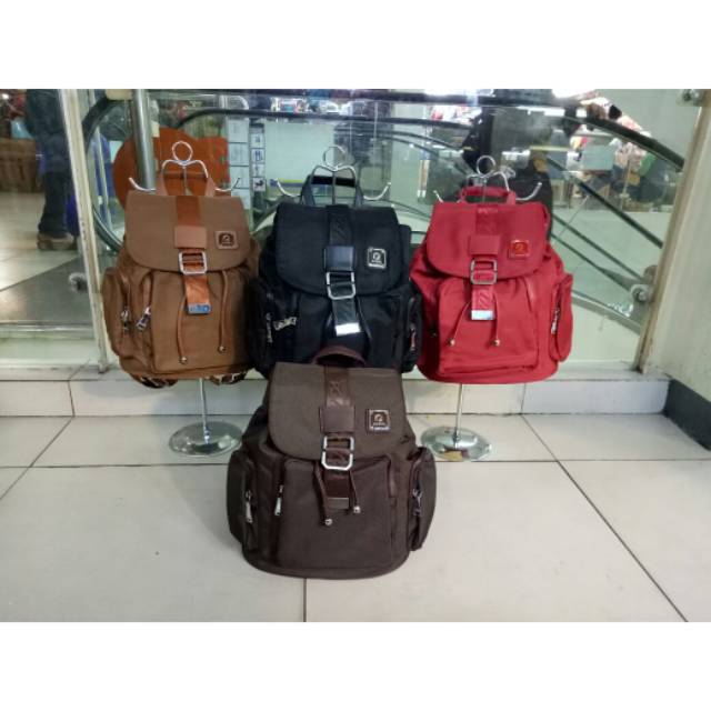 TAS RANSEL WANITA JUNFA MODEL SERUT BAHAN CAMVAS
