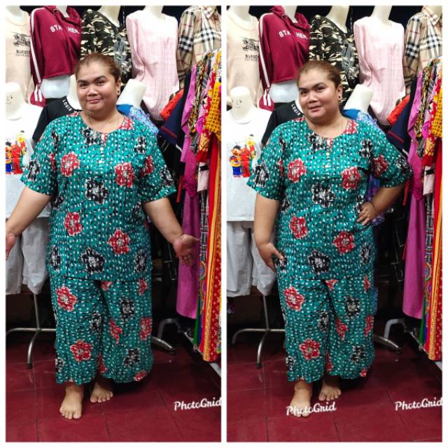 SUPER JUMBO SMT MARISA STELAN KULOT MAXI TANGAN PENDEK BUSUI