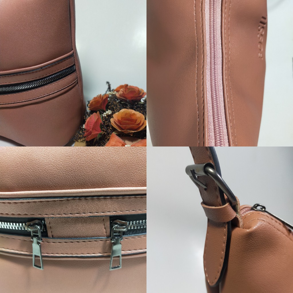 Biso Bisi Tas Hobo Tote Handbag Shoulder Bag Wanita Fashion Miniso Blossom