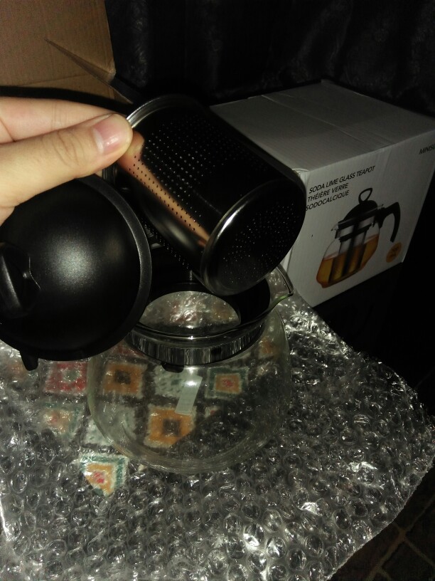 Miniso Teko Kaca 700ml Glass Teapot Infuser Ketel Teh Aman Tea Pot