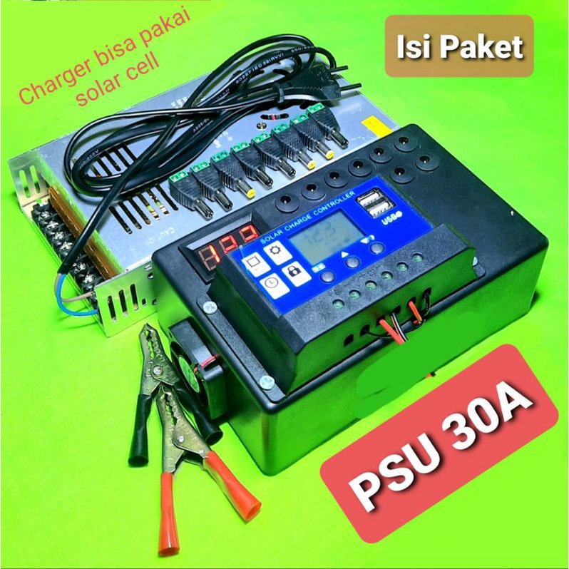 PSU 30A UPS DC output bisa di adjust 13,8v dan 14v untuk charging aki 12v | Power Supply |