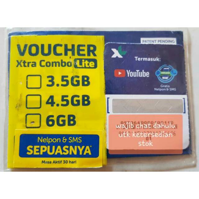 Perdana XL 3,5gb/4,5gb/6gb