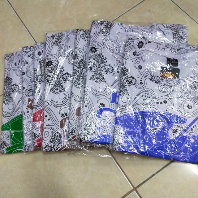 Kaos Oblong Full Print Sablon Batik Pria Xl-xxl