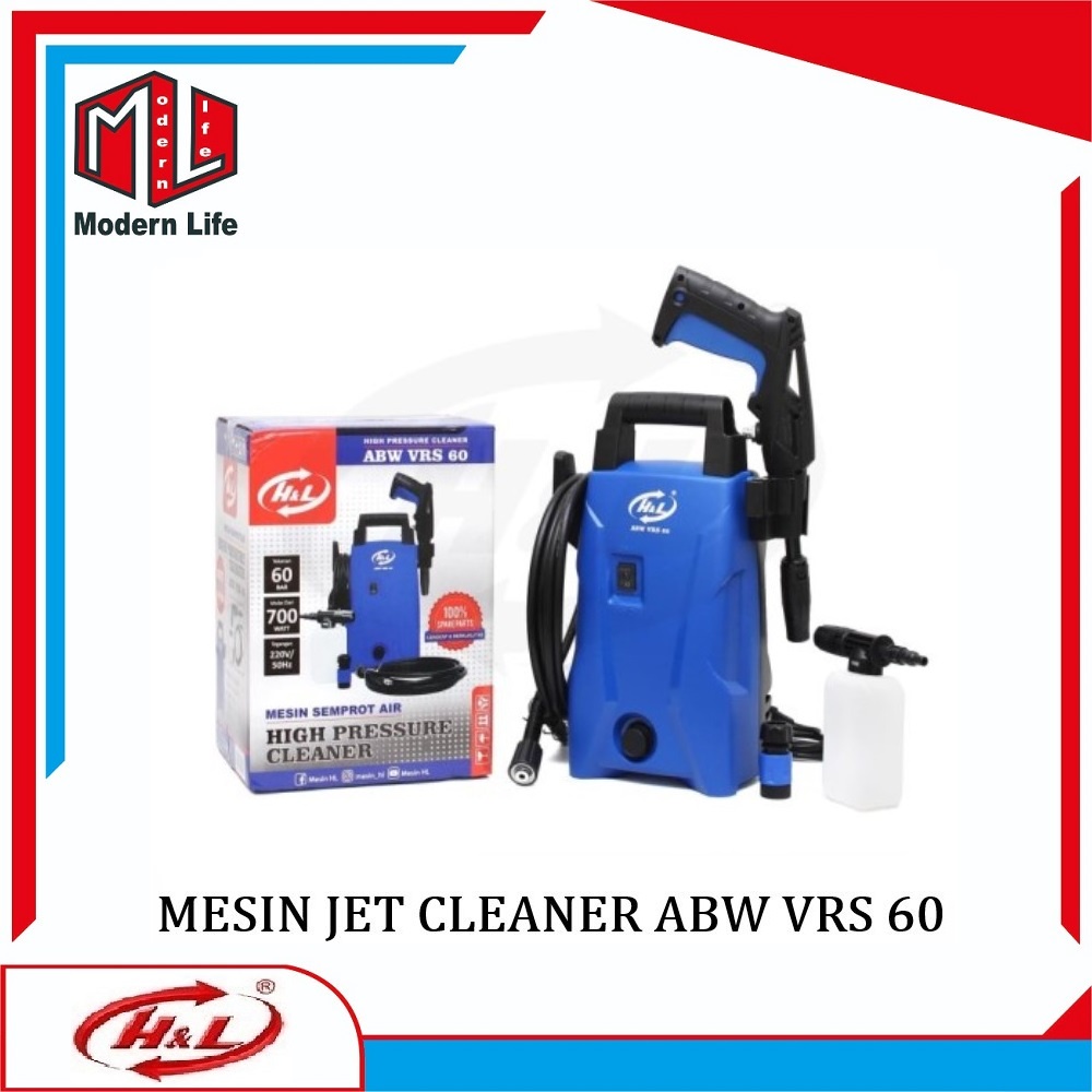 Mesin Steam Alat Cuci Motor Mobil Jet Cleaner High Pressure ABW VRS 60 + FACE SHIELD