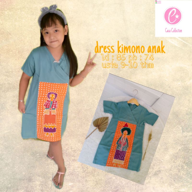 Dress kimono anak/ Daster anak perempuan etnik