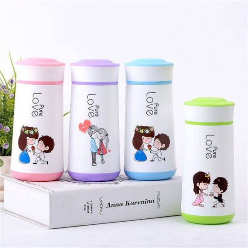 BOTOL LUCU UNIK/BOTOL KACA PURE LOVE LUCU