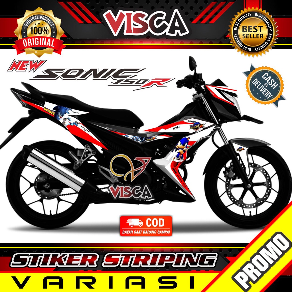 Striping Sonic 150r  -  Sticker Striping Variasi Lis Sonic 150r - Striping Hologram Sonic 150r - Son