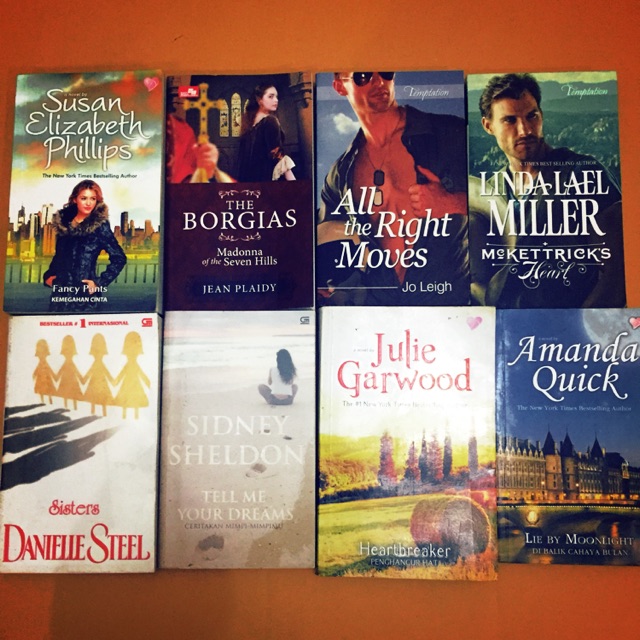 Buku novel romantis bestseller