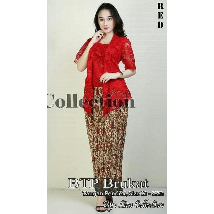 Set Kebaya Brokat BTP Rok Panjang Kebaya Modern