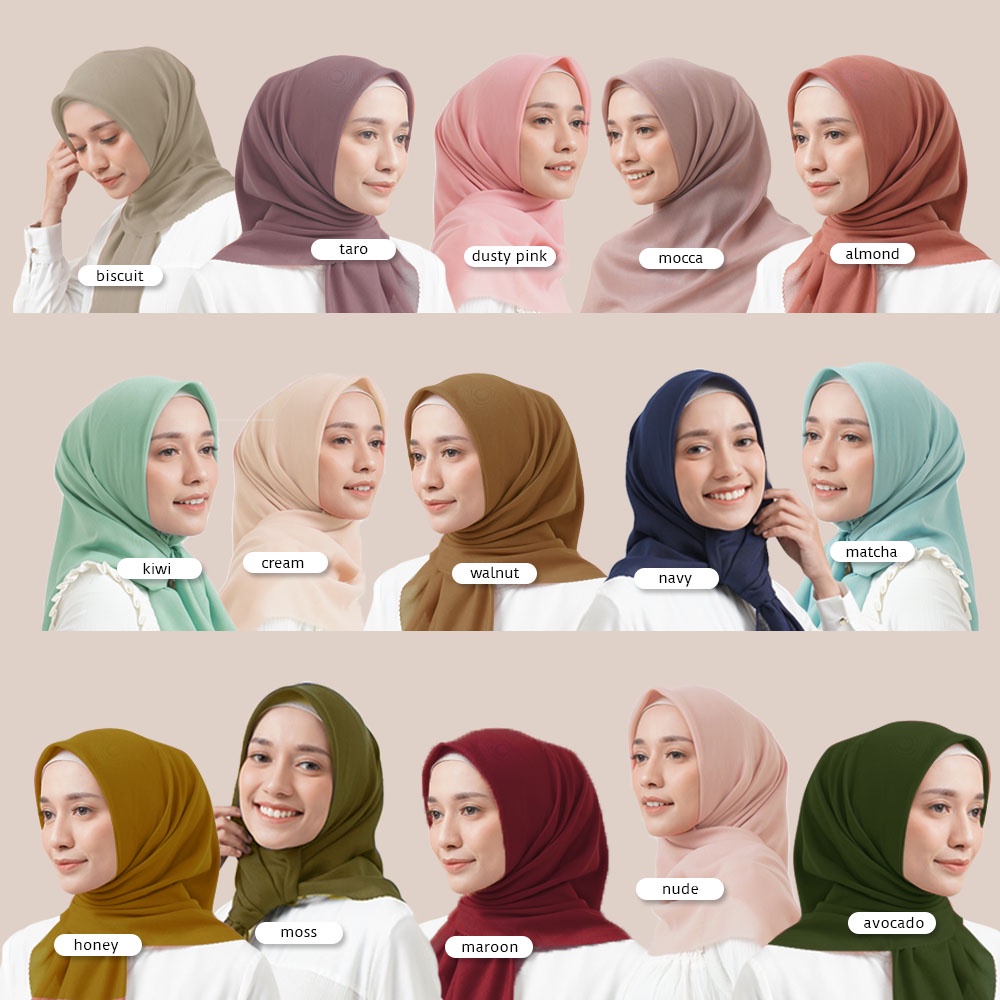 ELIAH VOAL ULTRAFINE ( JILBAB SEGIEMPAT ) - ODELIA HIJAB