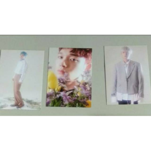 CBX Blooming Day Official Postcard (Baekhyun, Chen, Xiumin)