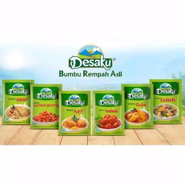 

DESAKU Bumbu Rempah ayam opor sambal goreng kari sayur lodeh balado ketumbar kunyit marinasi tempe ikan ASLI INSTANT