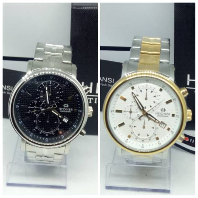 JAM TANGAN PRIA HEGNER CHRONO HW437 ORIGINAL