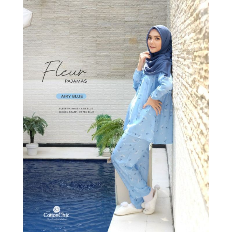 FLEUR PAJAMAS BY COTTON CHIC, PREMIUM PIYAMA , BAJU TIDUR