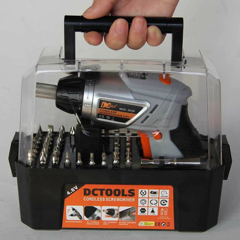 Set Kumplit 52pcs Obeng Listrik Multifungsi Cordless Screwdriver