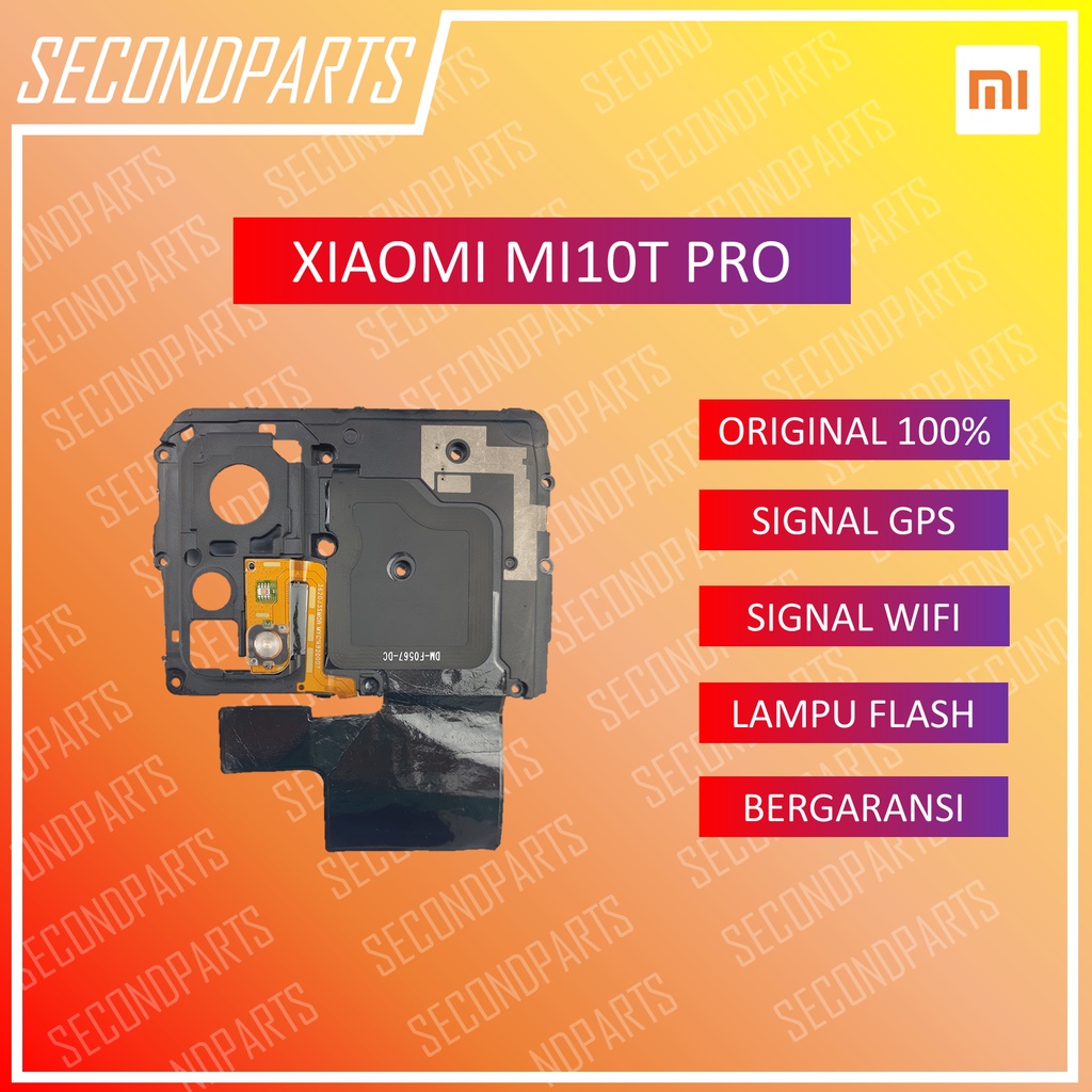 COVER KAMERA RANGKA TUTUP MESIN ATAS PENGUAT GPS &amp; WIFI NFC FLASH XIAOMI MI10T / MI 10T ORIGINAL