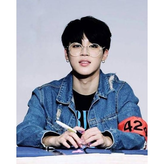 BTS Jimin Taehyung Seokjin Jungkook Round Glasses Kacamata