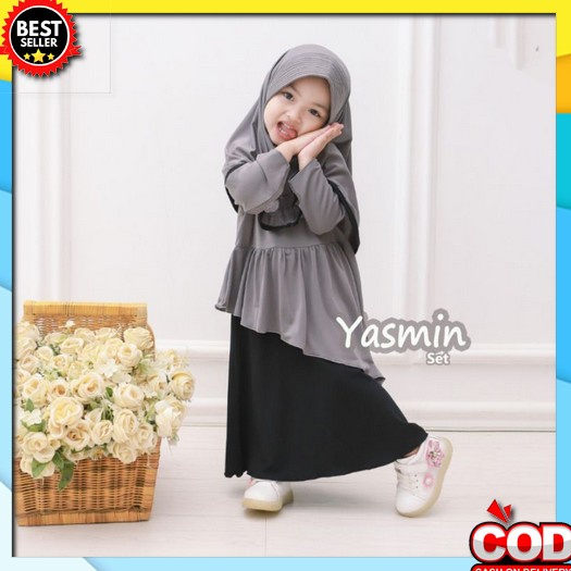 Aliyla Gamis Remaja Terbaru Murah Kekinian Set Overall Dress Trend 2022 Model Gamis Anak Tanggung Um