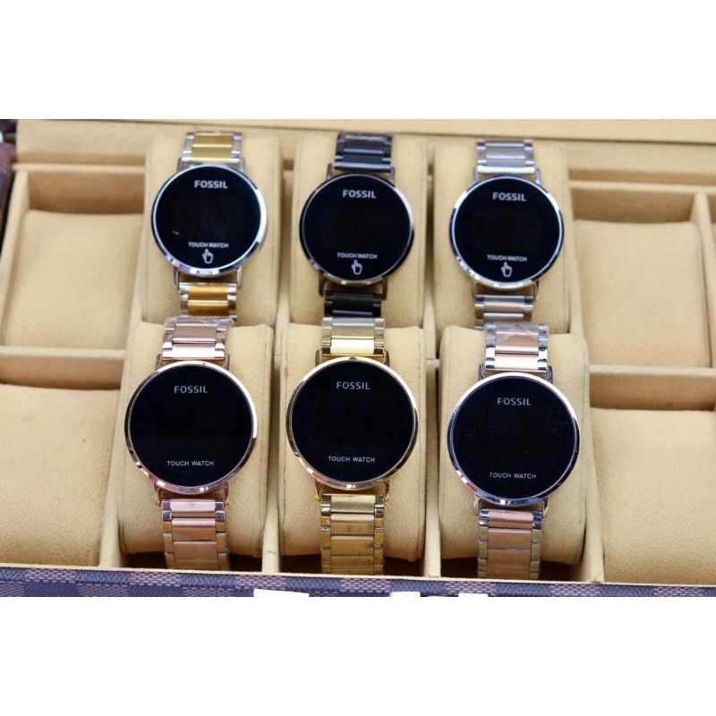 Jam Tangan Rantai Wanita Digital LED Touch Screen+ Kotak Jam