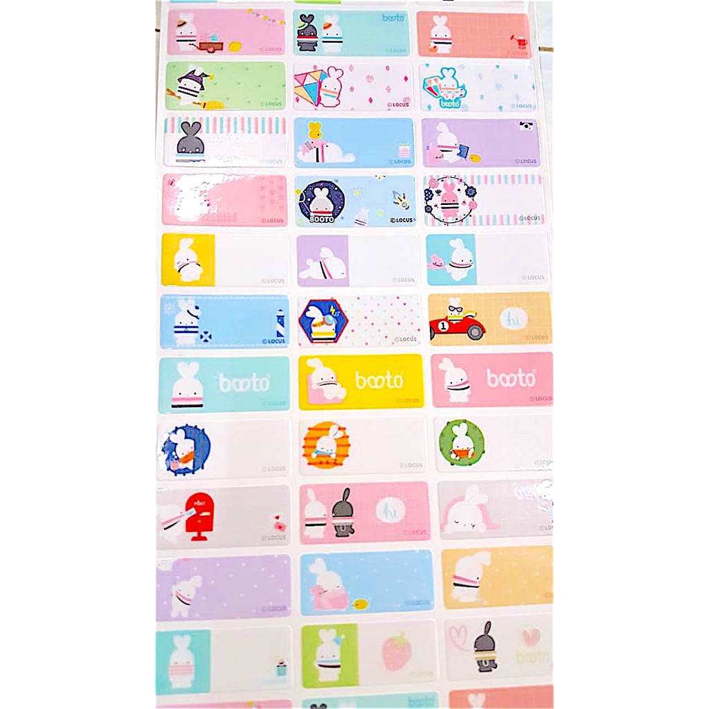 

Label nama stiker waterproof Premium Booto Ori