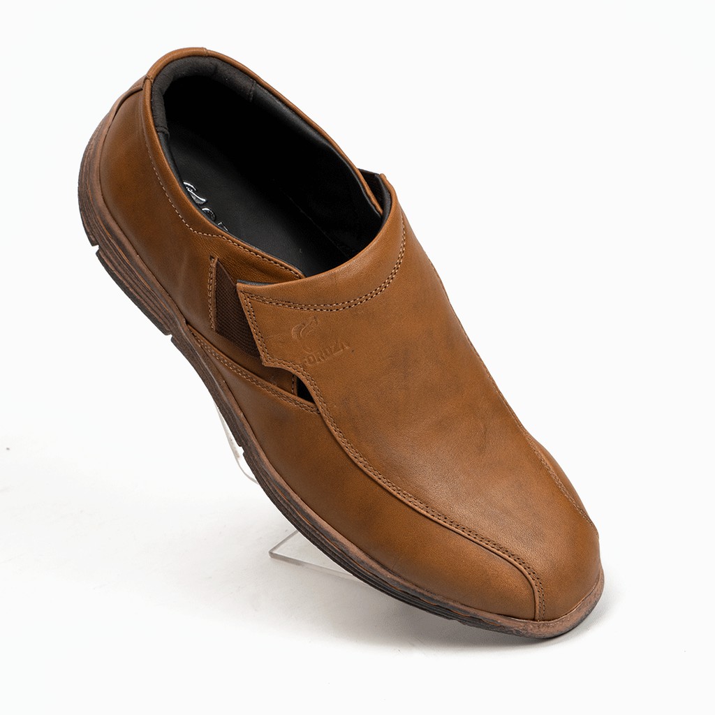 Sepatu Slip On Pria Casual Semi Formal Kulit Asli Genuine leather full grain 5420