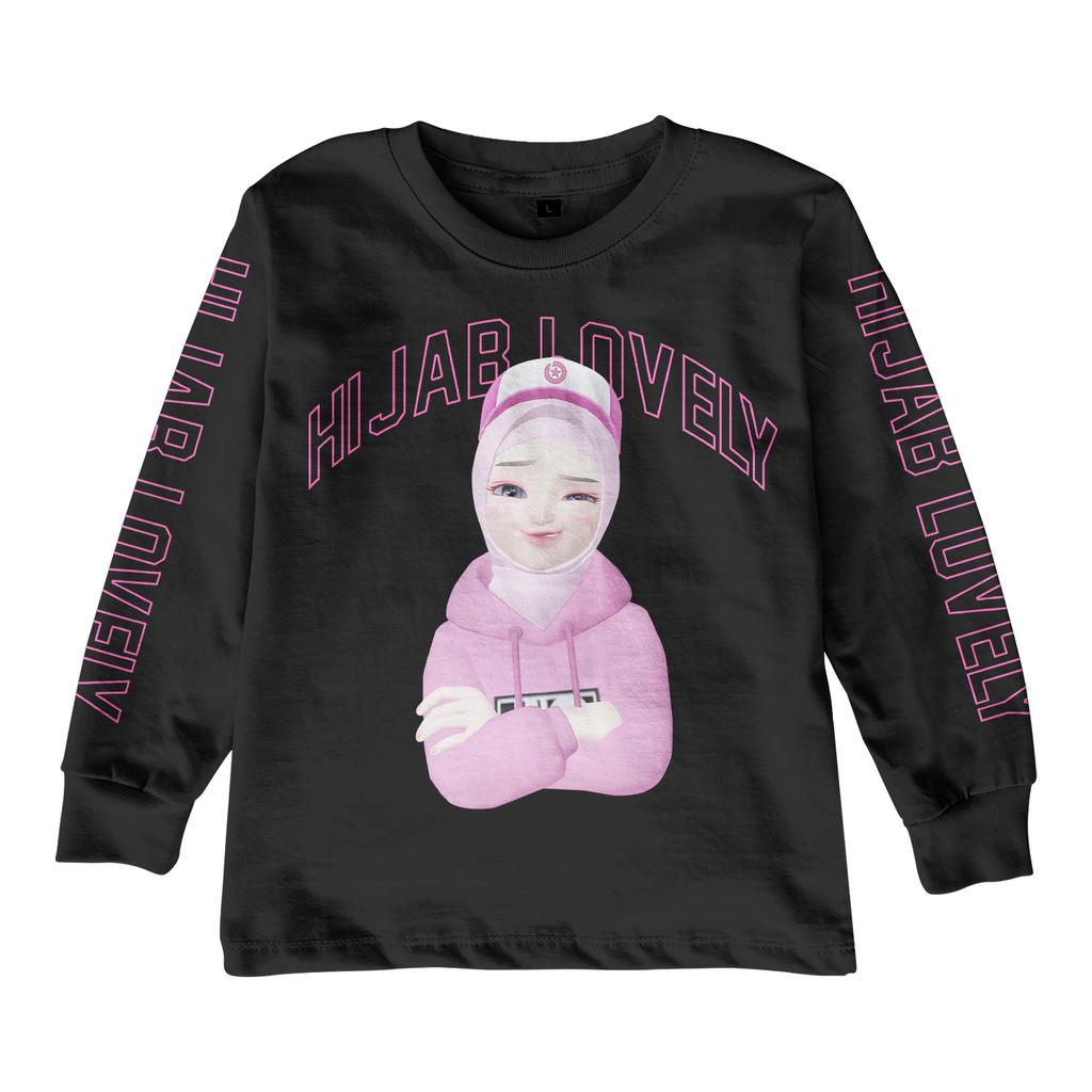 Kaos Lengan Panjang Anak Perepuan 1-14 Tahun Long shirt Motif Girl Series