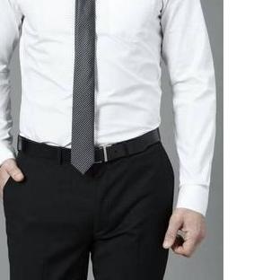♂ Baju formal putih polos | Kemeja formal pria | Baju Kantor () ☛