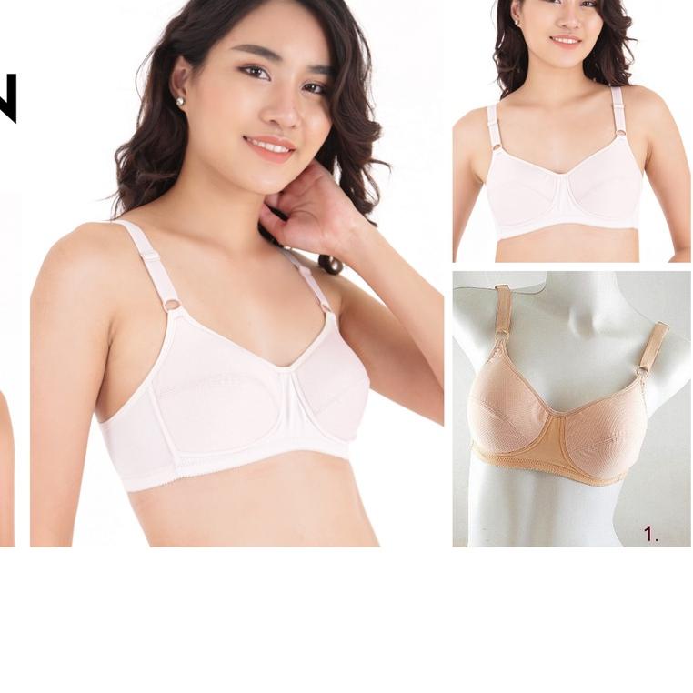 ✭ BRA WANITA BUSA TIPIS FULL CUP TANPA KAWAT VIVIEN MODEL SKIN FIT ELASTIS VN778 ♫