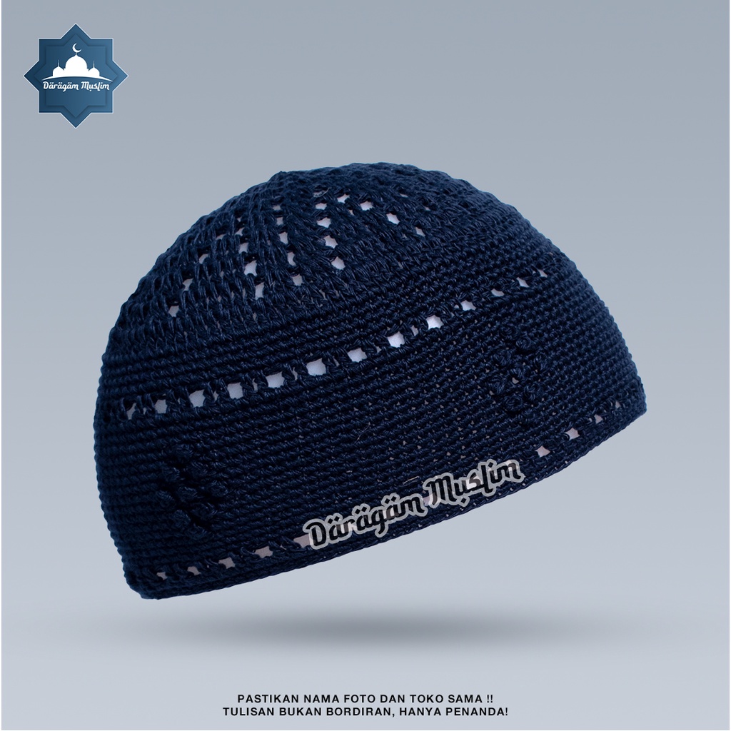 Peci Yaman Hidramaut - Peci Rajut - Peci Rajut Tangan Asli