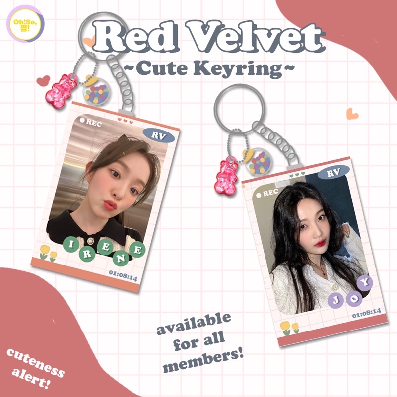 RED VELVET KEYRING VOL.2 KEYCHAIN GANTUNGAN KUNCI REVELUV