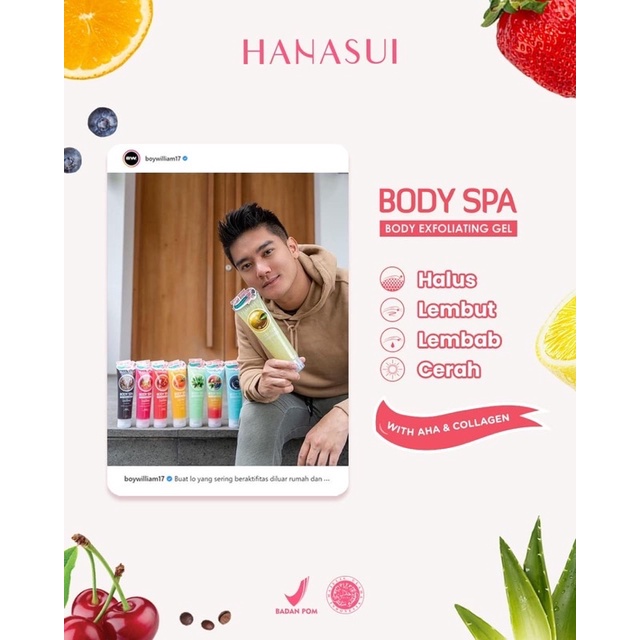 HANASUI Body Spa Exfoliating Gel with Collagen 300ml