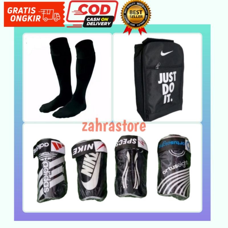 [PAKET] Tas bola deker kaos kaki bola panjang paket sepatu bola