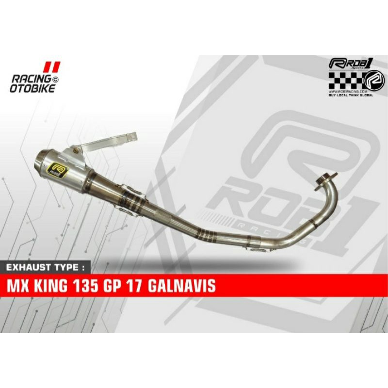 Knalpot Rob1 Original Mx King 135 Galvanis Original Racing Jogja Asli Rcb juraganknalpotjogja