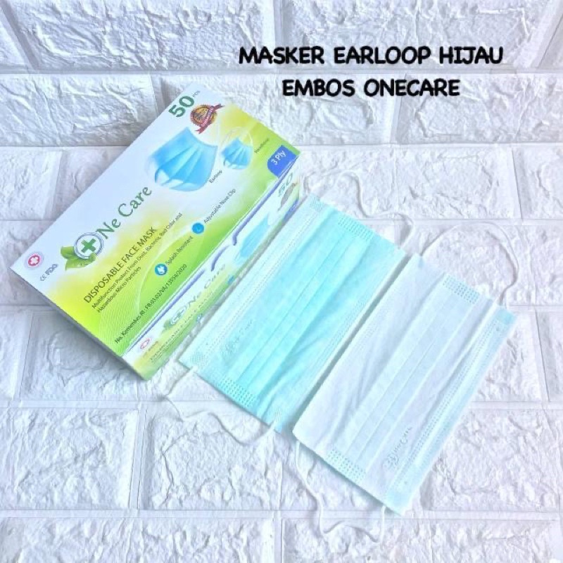 MASKER EARLOOP 3PLY ISI 50PCS/MASKER NON WOVEN NON MEDIS TERMURAH