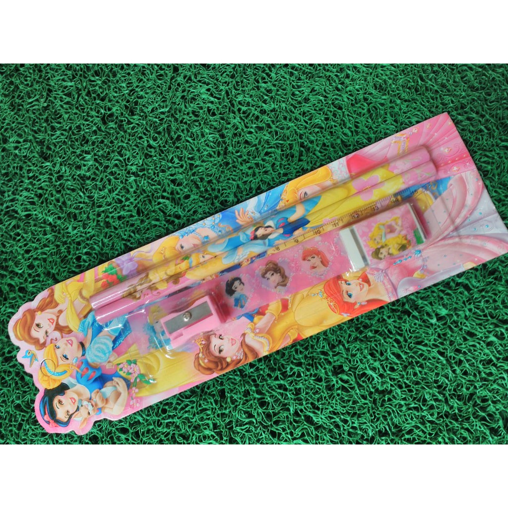 

pensil set - pensil set anak - stationery set - set of 5 - pencil set