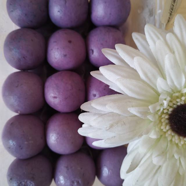 SINYO Adonan Bola Ubi Kopong Ungu Kemasan Thinwall 30Pcs Disertai Petunjuk Penggorengan