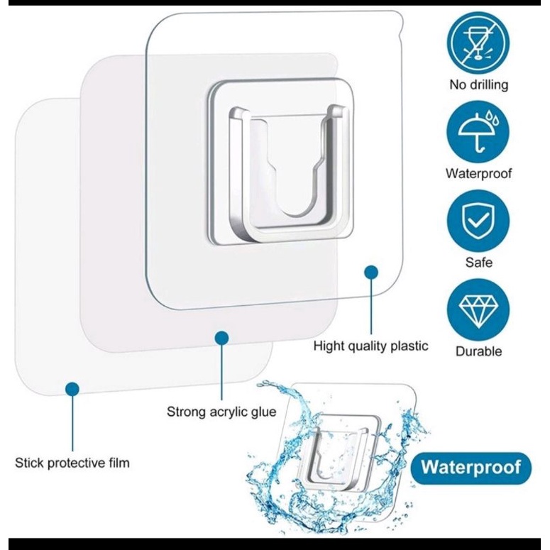 GANTUNGAN TEMPEL SOCKET HOOK SERBAGUNA 1 PASANG