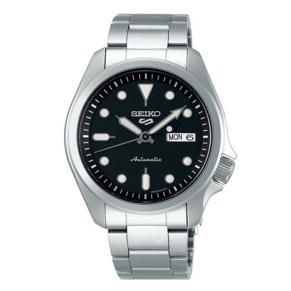 Seiko 5 Sports SRPE55K1 Black Dial Stainless Steel Strap SRPE55