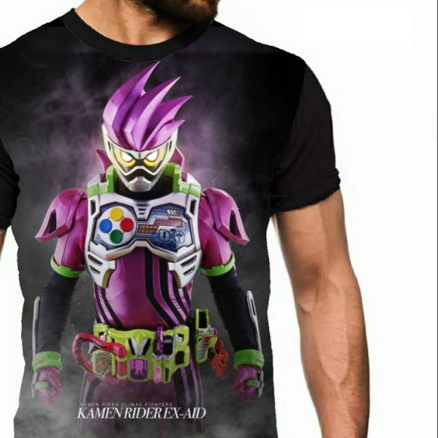 Kaos Kamen Rider raider film superhero anak cowok pria murah keren gaul Bandung fullprint