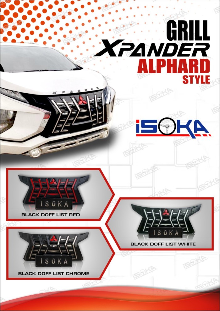 Grill Bumper Depan Xpander Model Alphard Sistem Ganti