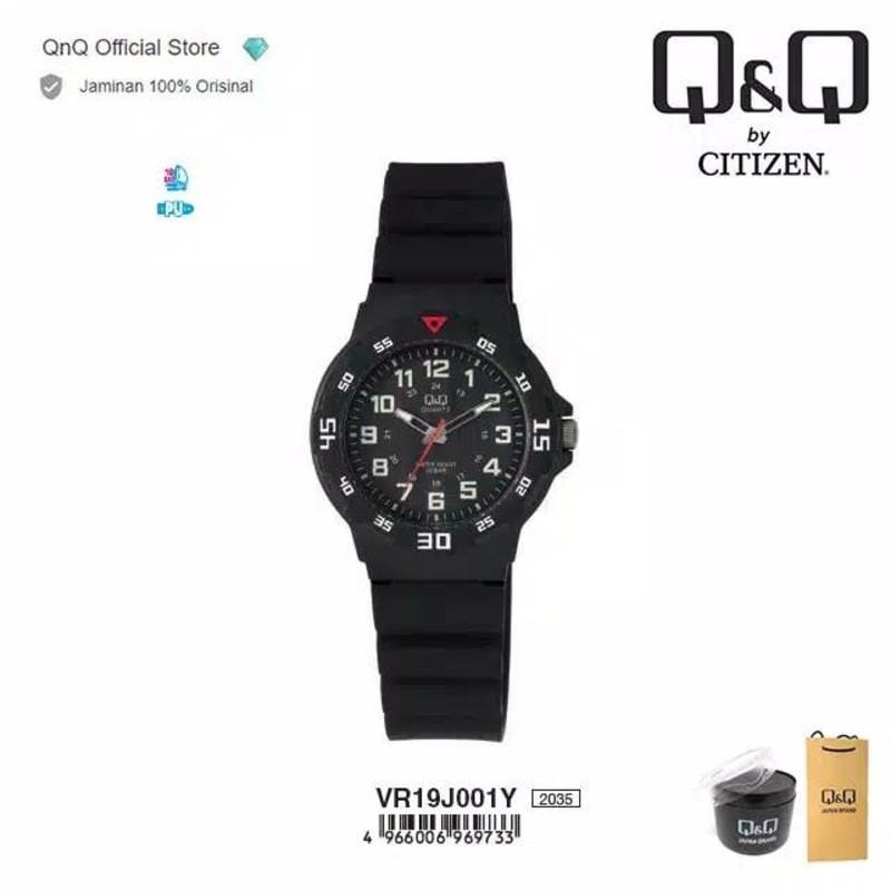 Jam Tangan Wanita Q&amp;Q QnQ QQ VR 19 VR19 VR19J Original Water Resist