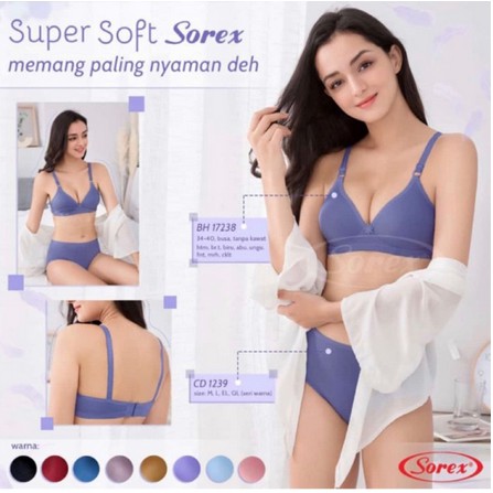 Bra BH Tanpa Kawat Super Soft Sorex 17238-1