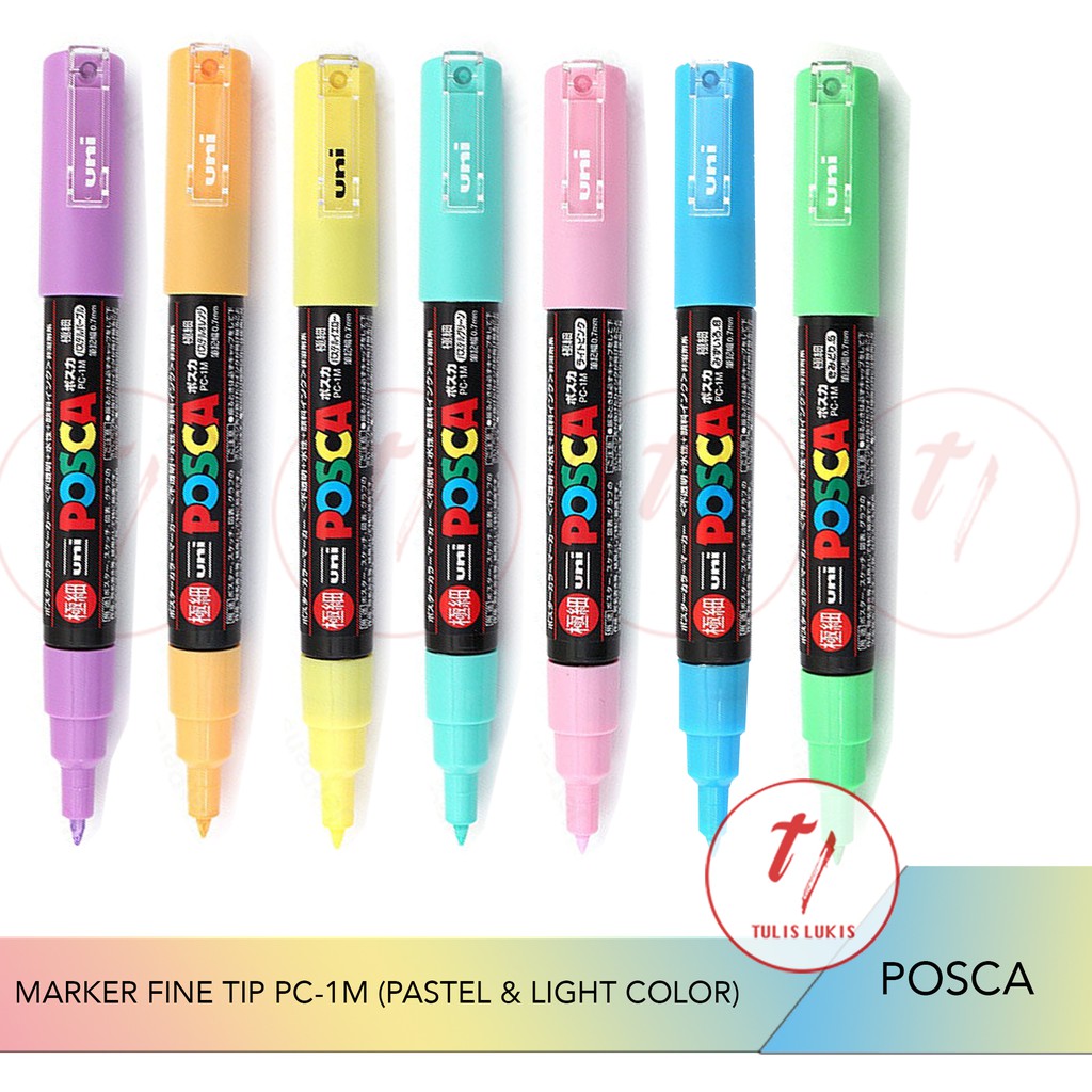 

SPIDOL UNI POSCA MARKER FINE TIP PC-1M LIGHT & PASTEL EDITION