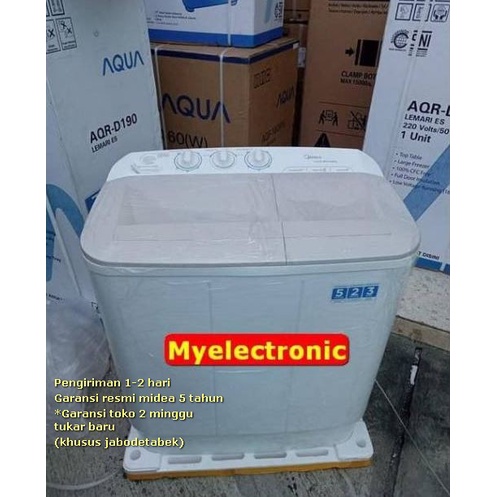 Promo Mesin Cuci Midea mtd-79ntg 6 Kg 350 watt 2 tabung