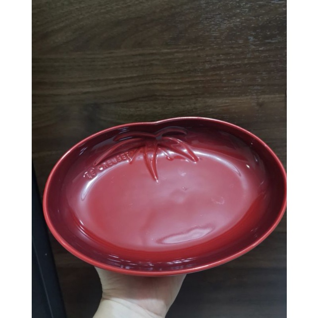 Le creuset tomato plate/piring le creuset